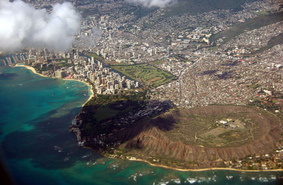 Honolulu from above