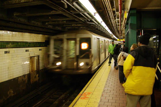 Subway arriving